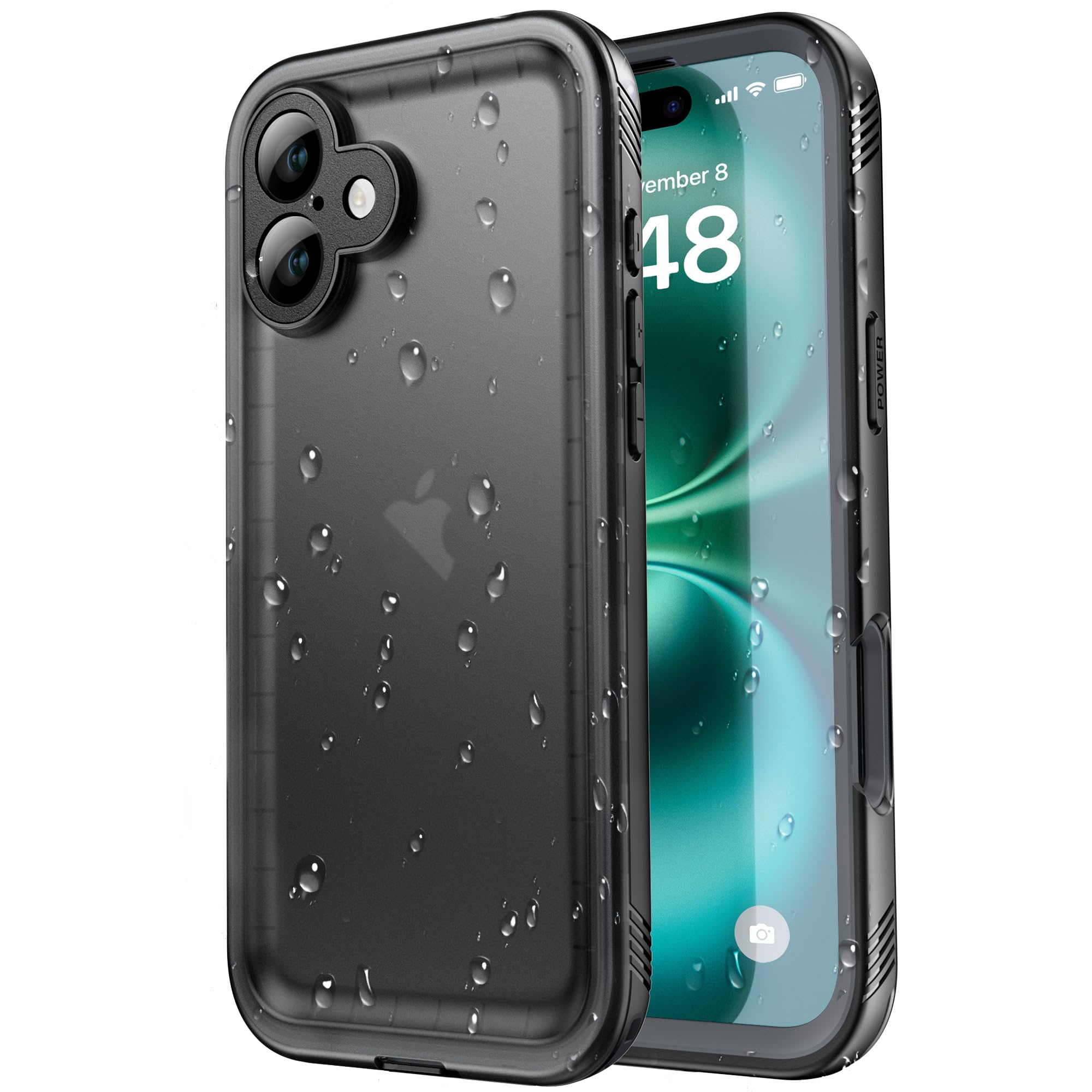 SPORTLINK iPhone 16 Waterproof Shockproof Dustproof Case - Full Body Sealed Protection for Sport and Travel 6.1"